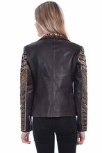 Scully Ladies Black beaded leather
