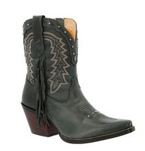 Durango Ladies Dark Teal Fringed Boot FINAL SALE