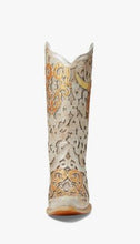 Corral Ladies Bull Skull White Glitter Inlay FINAL SALE